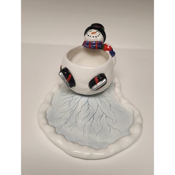 FIGI Chilly Vintage Snowman Mug & Cookie Plate - Picture 12 of 12